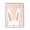 Stupell Industries Hello Bunny Phrase Baby Rabbit Polka Dot Patterns in White Frame Wall Art